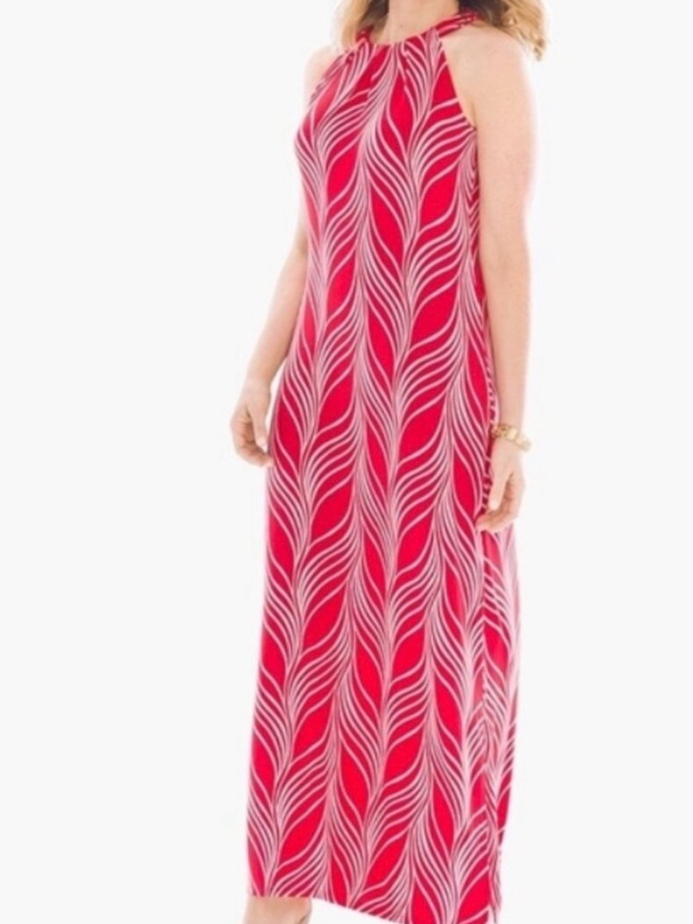 Chico’s Travelers Graceful Line Sleeveless Maci Dress